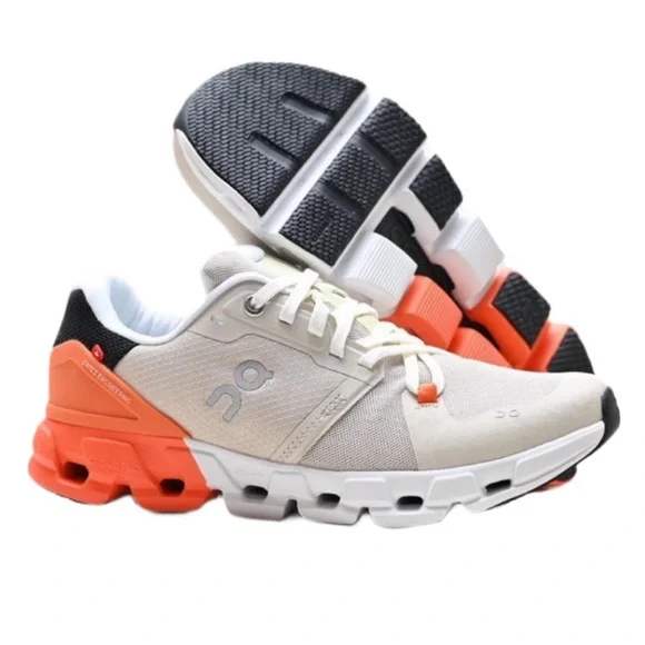ON RUNNING Cloudflyer Sand Flame Women 10W Sneakers Trainers Athletic  Comfy